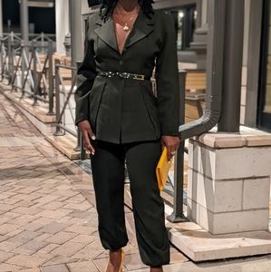 SCARLETT Dark green two piece set